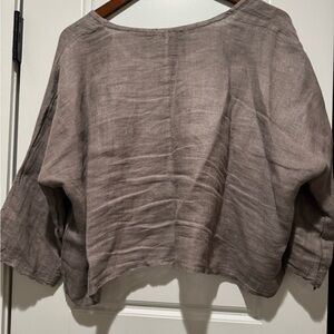 Elegant Women's Blouse in Taupe